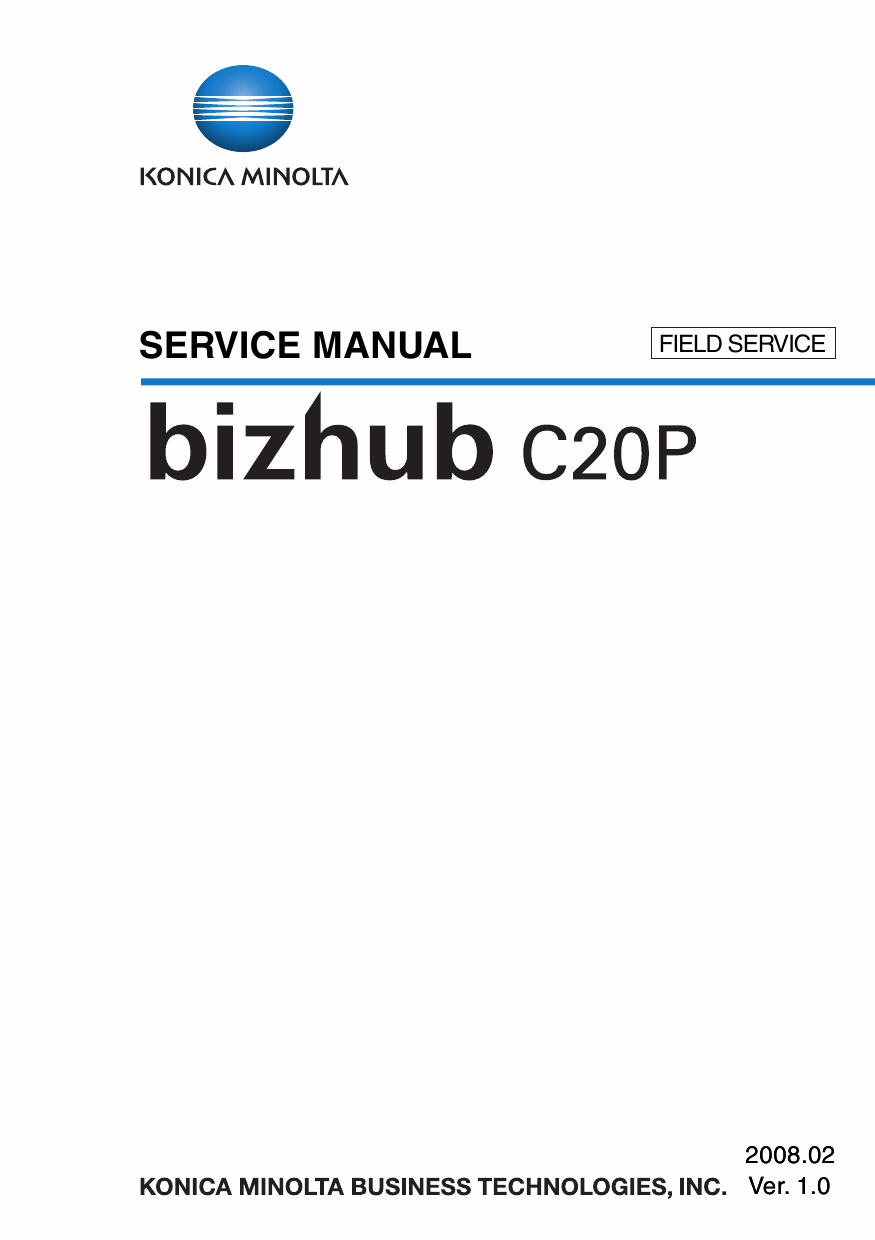 Konica-Minolta bizhub C20P FIELD-SERVICE Service Manual-1
